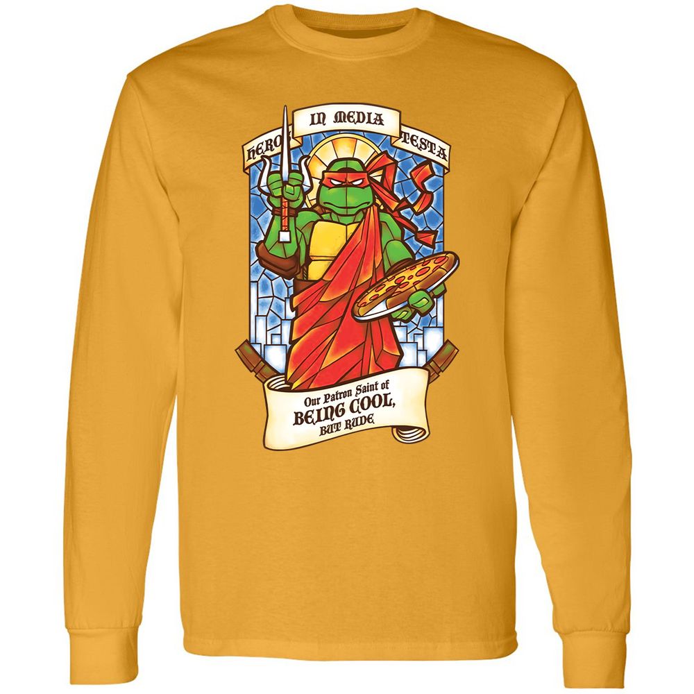 Long Sleeve T-Shirt - YLQ5ELGX - Gold - 9