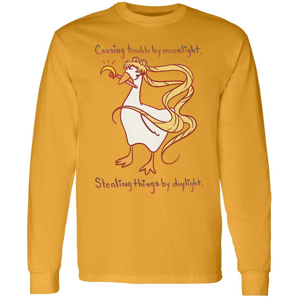 Long Sleeve T-Shirt - KQ4FZVGM - Gold - 9