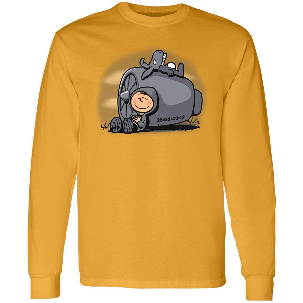 Long Sleeve T-Shirt - 87J4F2NM - Gold - 9