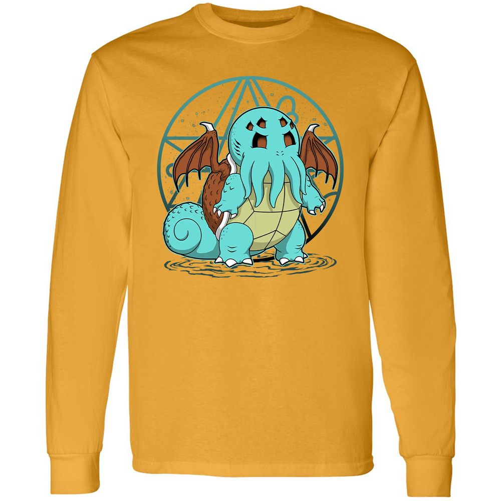 Long Sleeve T-Shirt - J8QZZFA5 - Gold - 9