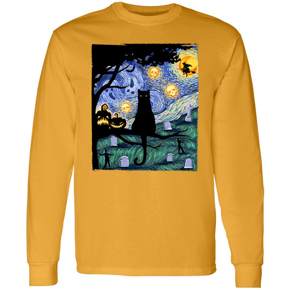 Long Sleeve T-Shirt - SJQ3LV63 - Gold - 9