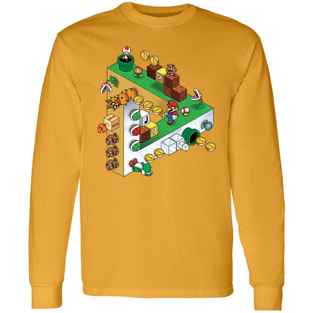 Long Sleeve T-Shirt - 5QC3UQ9H - Gold - 9