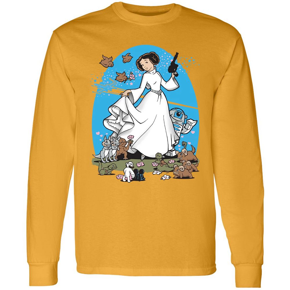 Long Sleeve T-Shirt - J5PMXZYM - Gold - 9