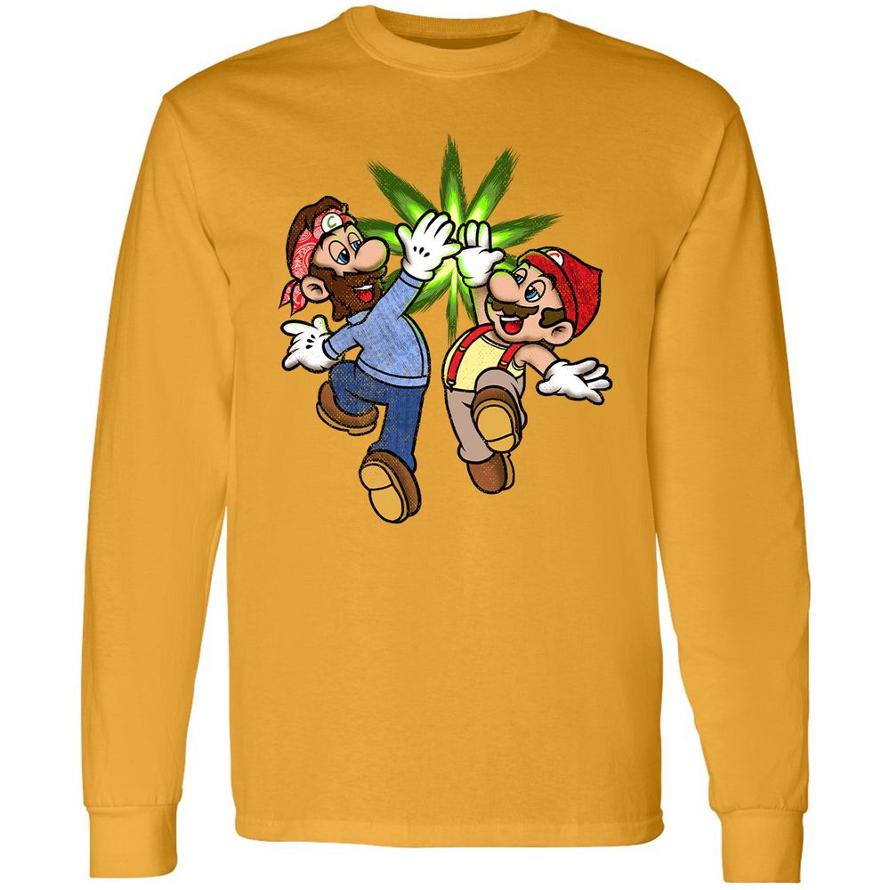 Long Sleeve T-Shirt - DJRV7U4Z - Gold - 9