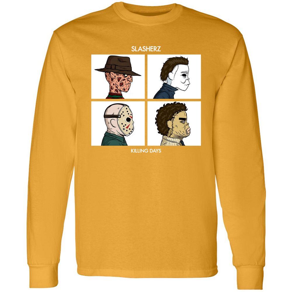 Long Sleeve T-Shirt - W7QWTZL2 - Gold - 9