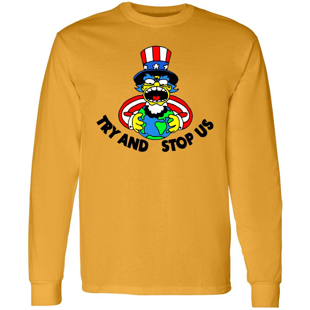 Long Sleeve T-Shirt - 6FXG2UZN - Gold - 9