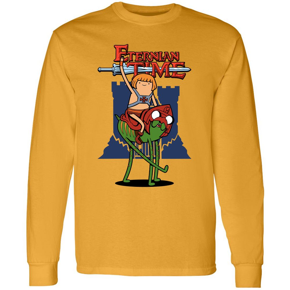 Long Sleeve T-Shirt - NRXGCQNH - Gold - 9