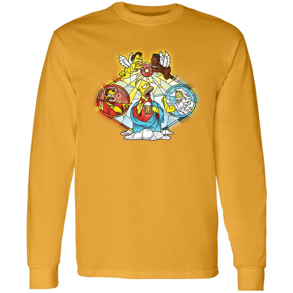 Long Sleeve T-Shirt - AW8JQ3Z7 - Gold - 9