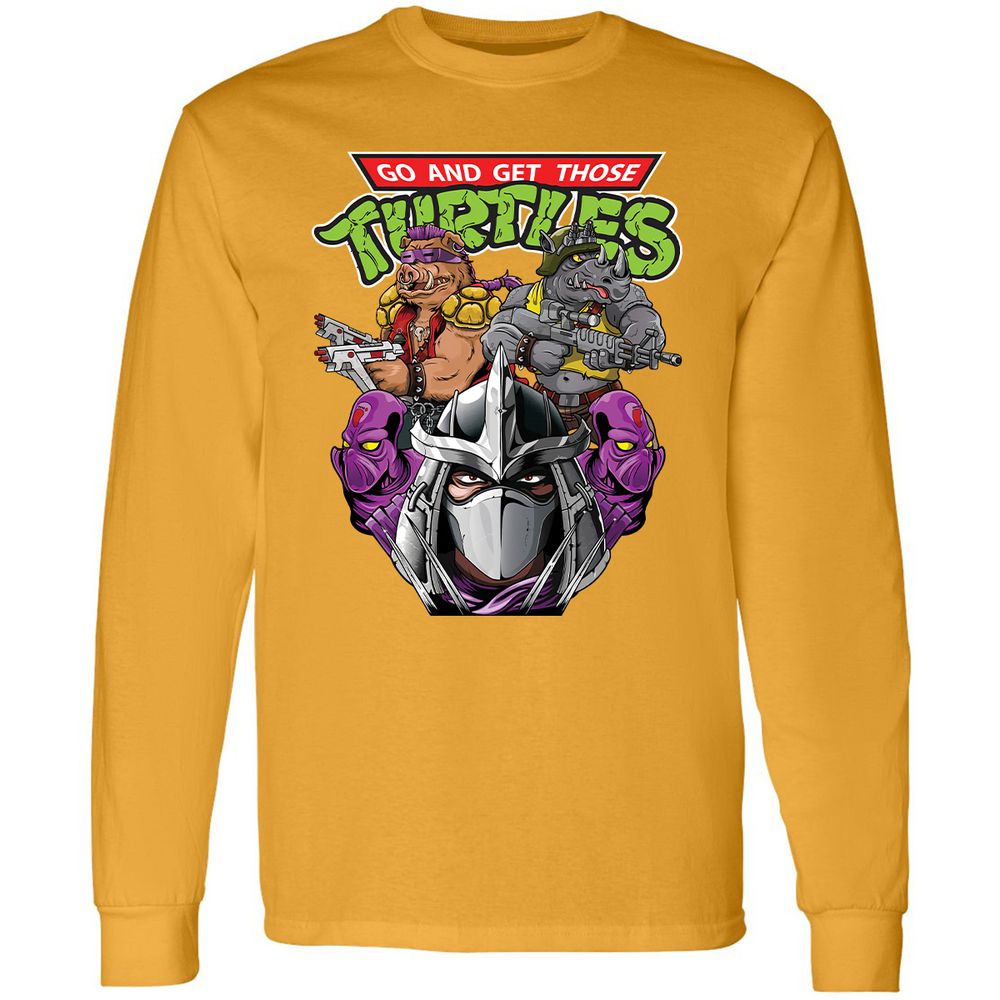 Long Sleeve T-Shirt - F3D4SPWQ - Gold - 9