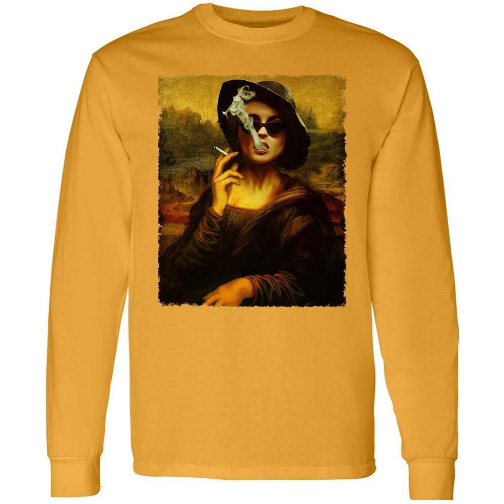 Long Sleeve T-Shirt - REQLPQFD - Gold - 9