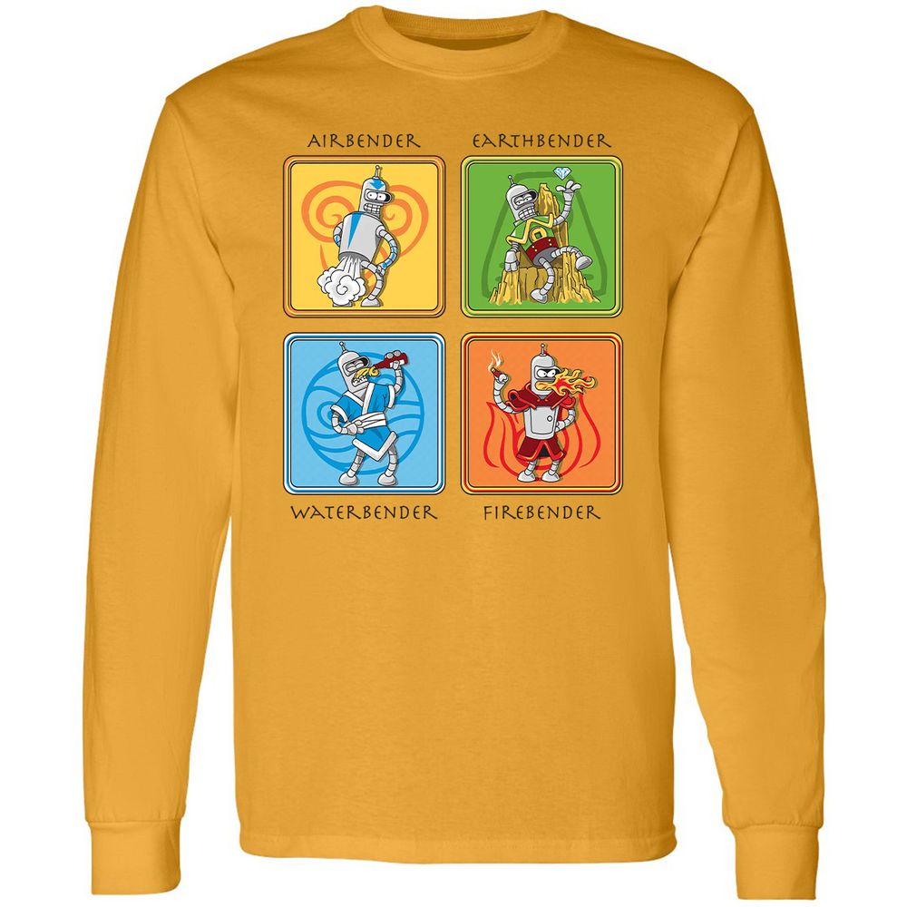 Long Sleeve T-Shirt - FZ45M7TB - Gold - 9