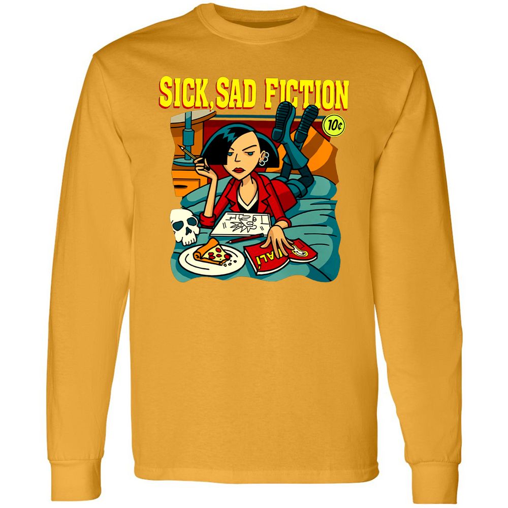 Long Sleeve T-Shirt - W3AW94QJ - Gold - 9