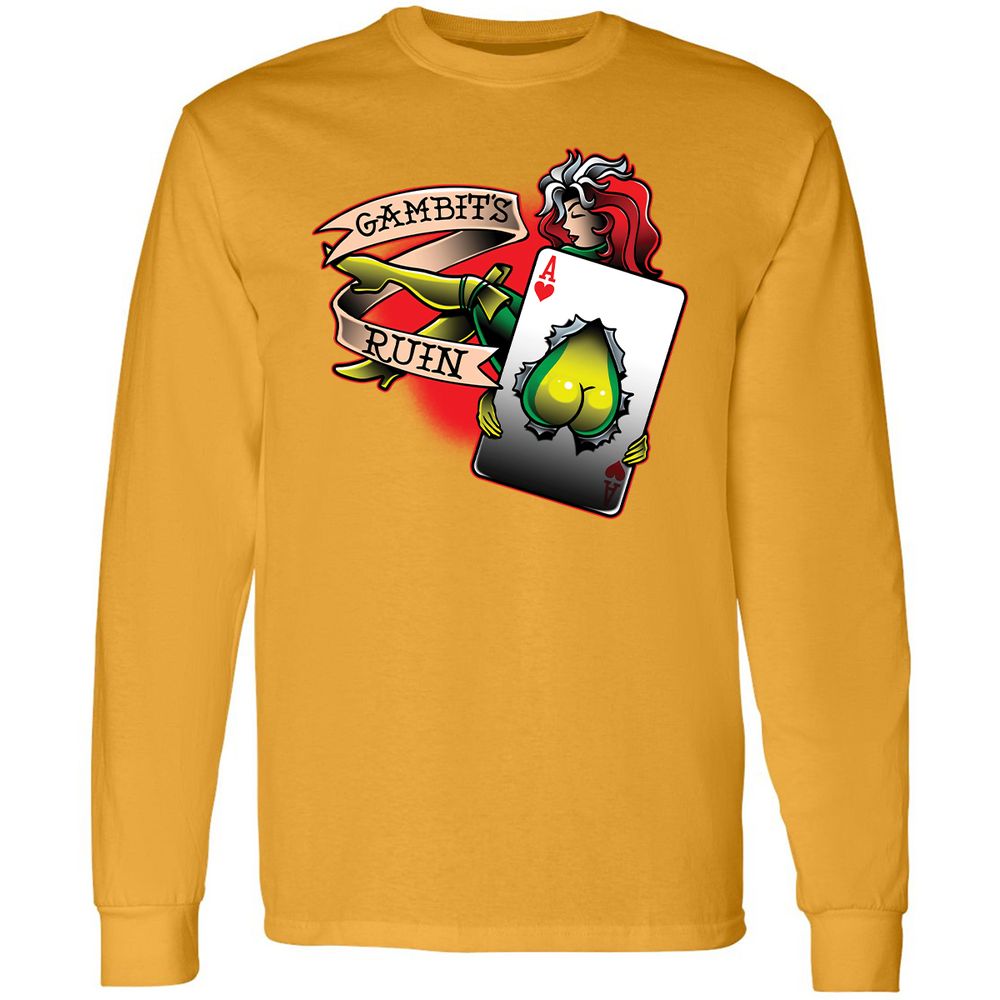 Long Sleeve T-Shirt - RSYKXG1J - Gold - 9