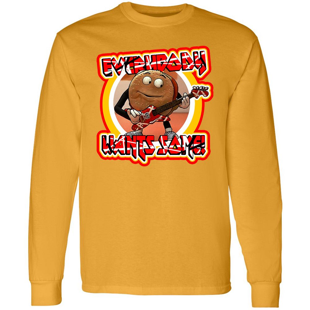 Long Sleeve T-Shirt - 6J3ZRZLM - Gold - 9