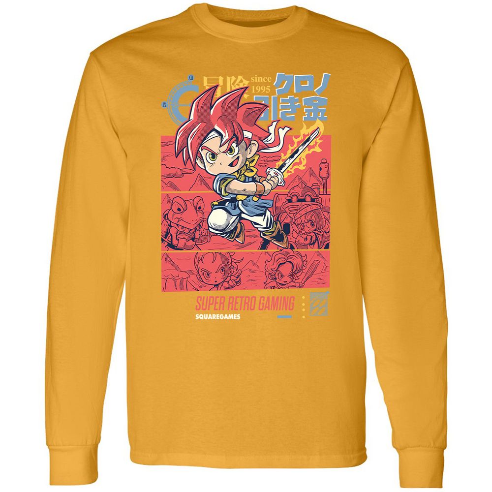 Long Sleeve T-Shirt - 51TUE3CF - Gold - 9