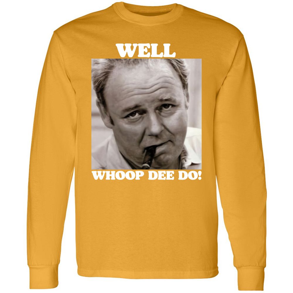 Funny 70s Tv Quote Whoop Dee Do - Gold - 9