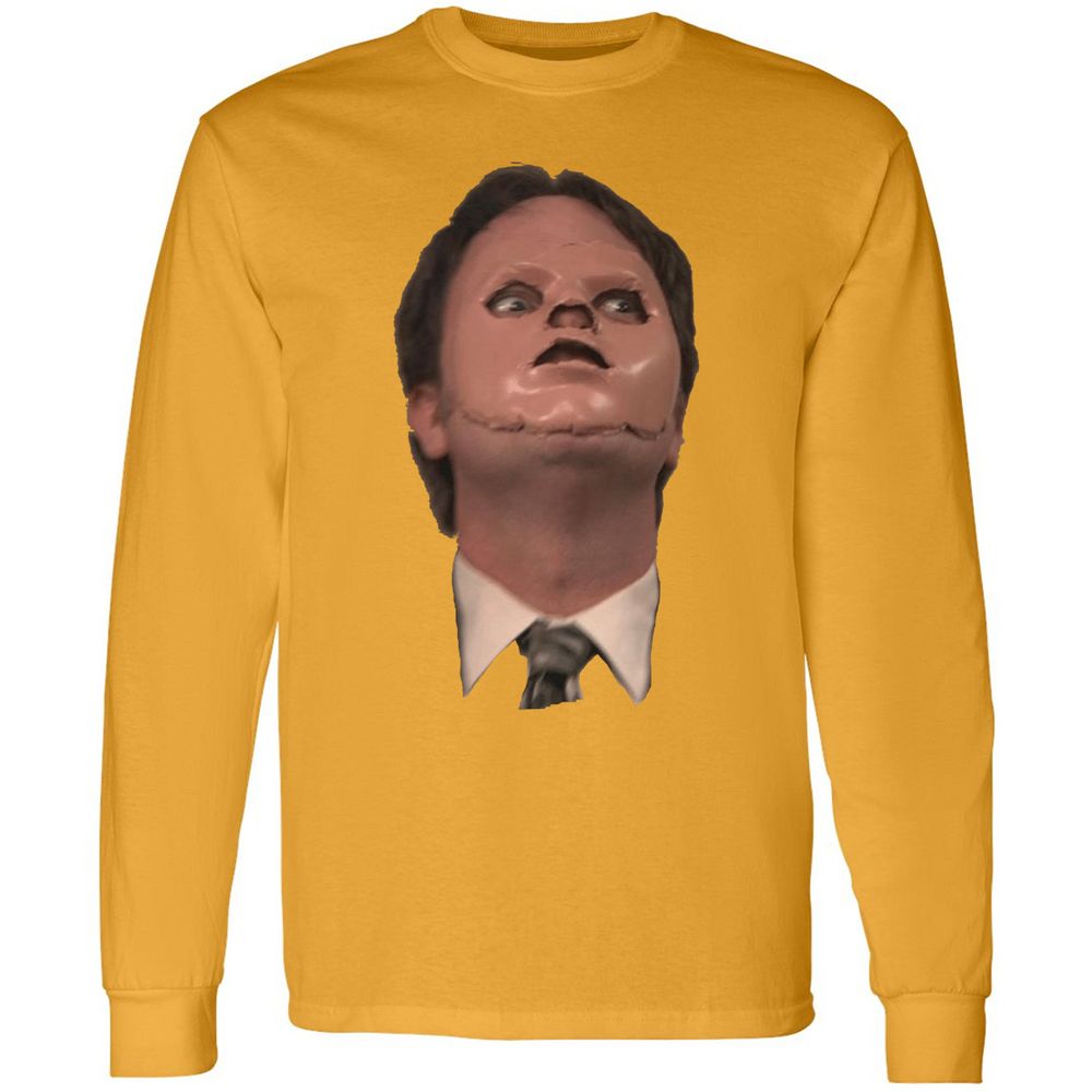 Long Sleeve T-Shirt - QVR9MKYB - Gold - 9