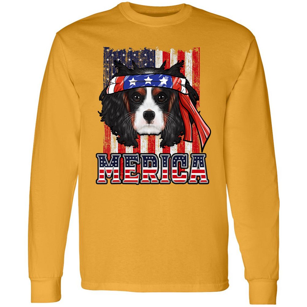 Long Sleeve T-Shirt - D7T1KW8F - Gold - 9