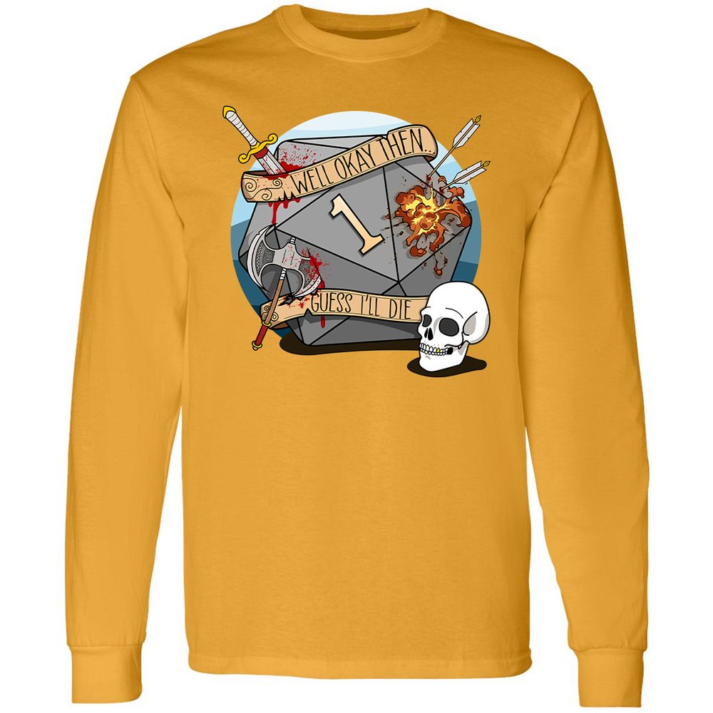 Long Sleeve T-Shirt - Q38URSL3 - Gold - 9