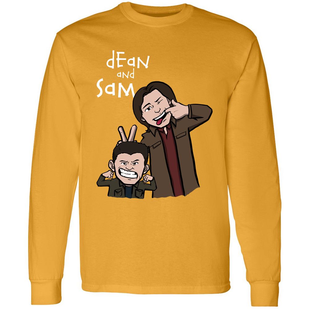 Long Sleeve T-Shirt - MSMKGQPZ - Gold - 9