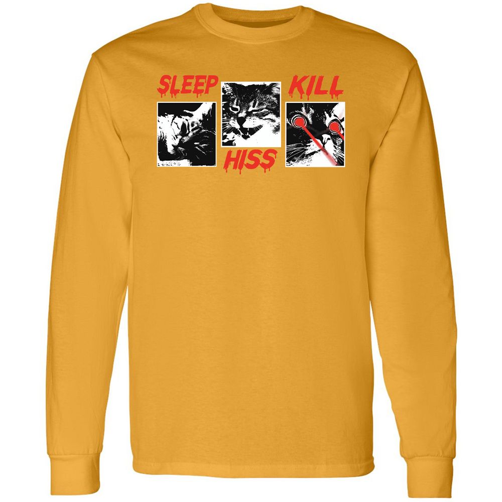 Long Sleeve T-Shirt - L49HS9WJ - Gold - 9