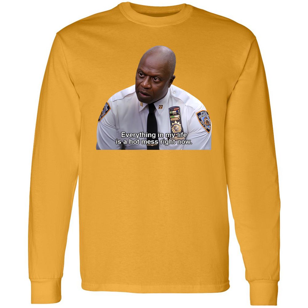 Long Sleeve T-Shirt - 24RYH3TY - Gold - 9