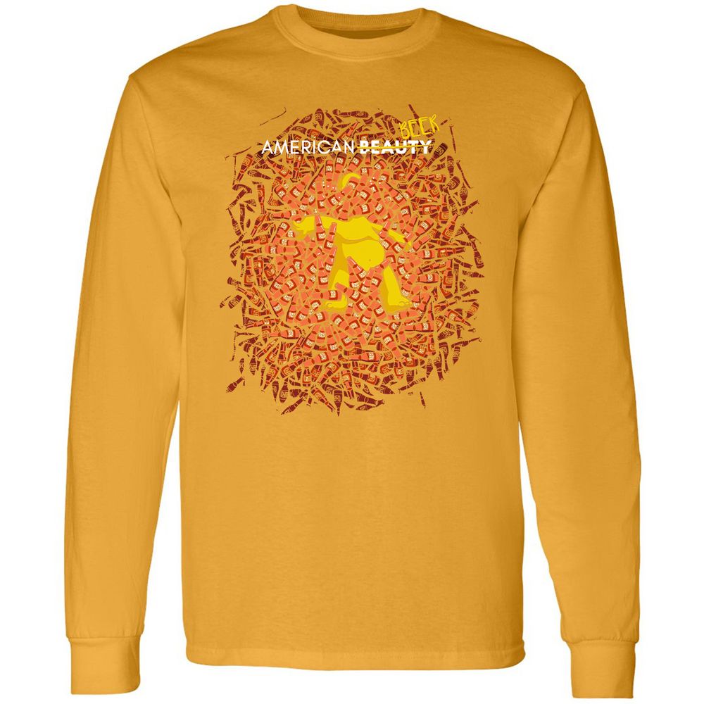 Long Sleeve T-Shirt - 9GGFJRUY - Gold - 9