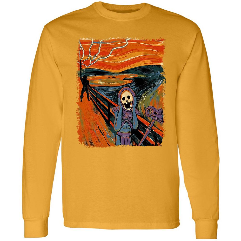 Long Sleeve T-Shirt - QTWS9E9F - Gold - 9