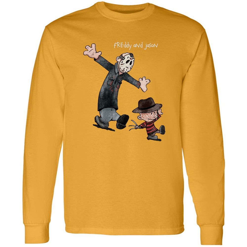 Long Sleeve T-Shirt - B6T3XTSK - Gold - 9