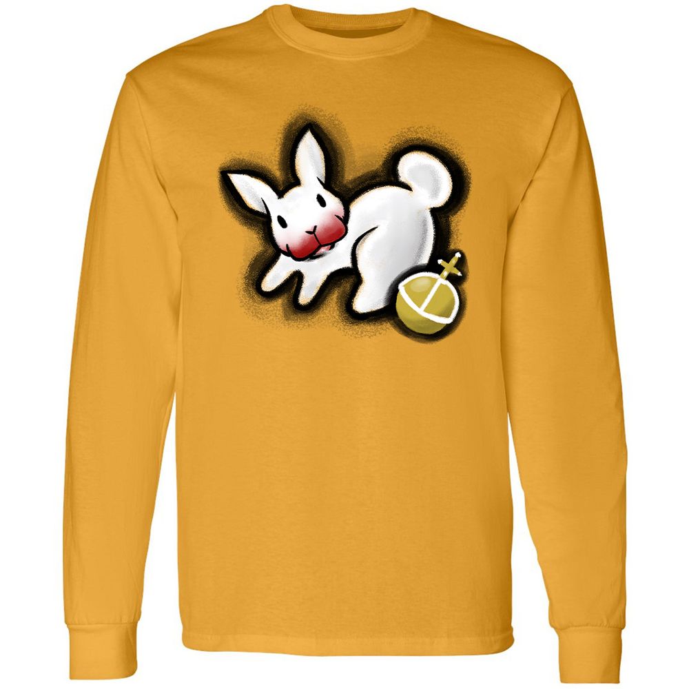 Long Sleeve T-Shirt - Y8WBPG5M - Gold - 9