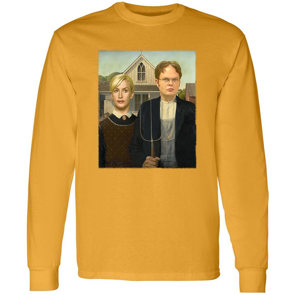 Long Sleeve T-Shirt - JJDY3QPW - Gold - 9