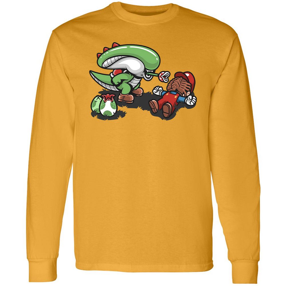 Long Sleeve T-Shirt - GQC4BKFS - Gold - 9