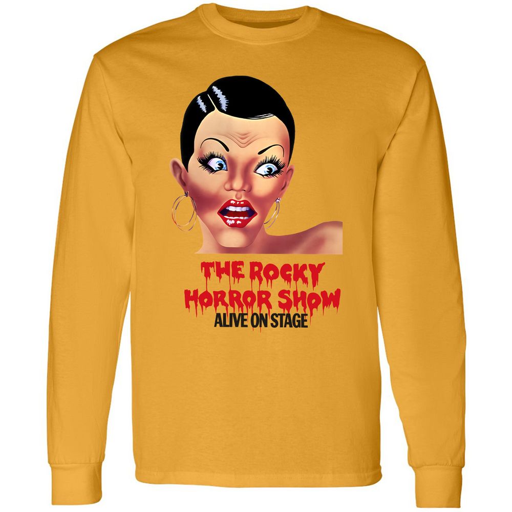 Long Sleeve T-Shirt - L9RY2TQN - Gold - 9