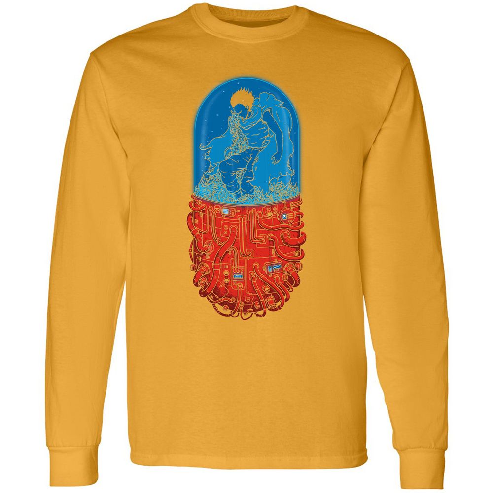 Long Sleeve T-Shirt - 2XMUPGBV - Gold - 9