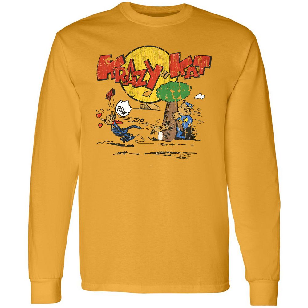 Long Sleeve T-Shirt - 5URQNGDR - Gold - 9