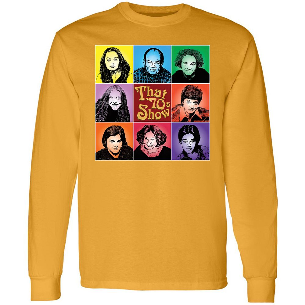 Long Sleeve T-Shirt - RPE8PUQ6 - Gold - 9