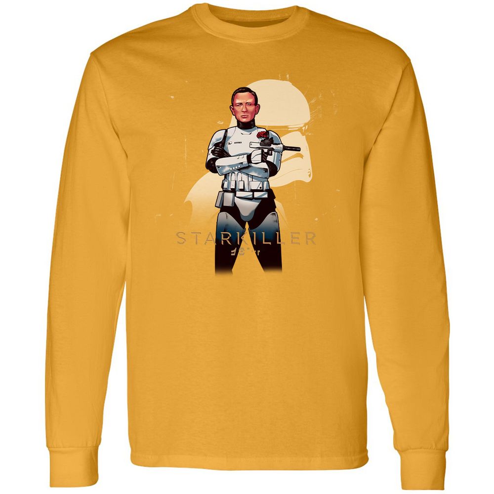 Long Sleeve T-Shirt - HF5DWHKP - Gold - 9