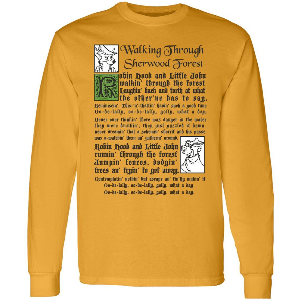Long Sleeve T-Shirt - UTXQHSBM - Gold - 9