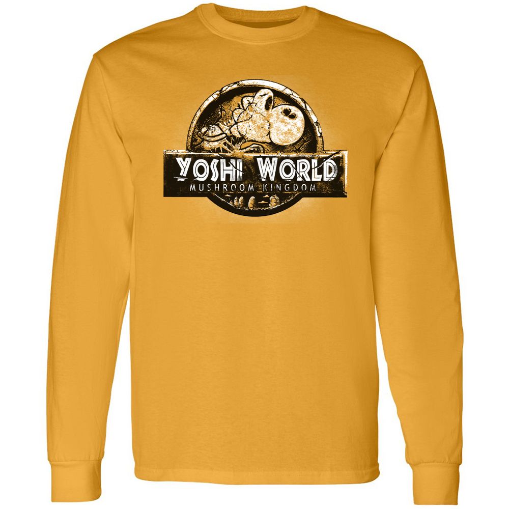 Long Sleeve T-Shirt - B5WC69ZY - Gold - 9