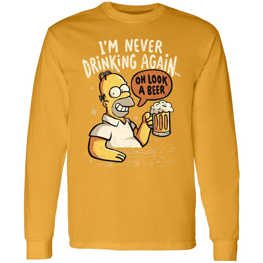Long Sleeve T-Shirt - W6GZWQNB - Gold - 9