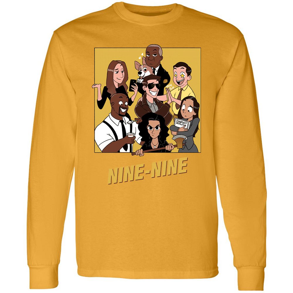 Long Sleeve T-Shirt - XJ7SYK3X - Gold - 9