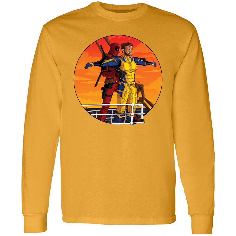 Long Sleeve T-Shirt - BL9FACRX - Gold - 9