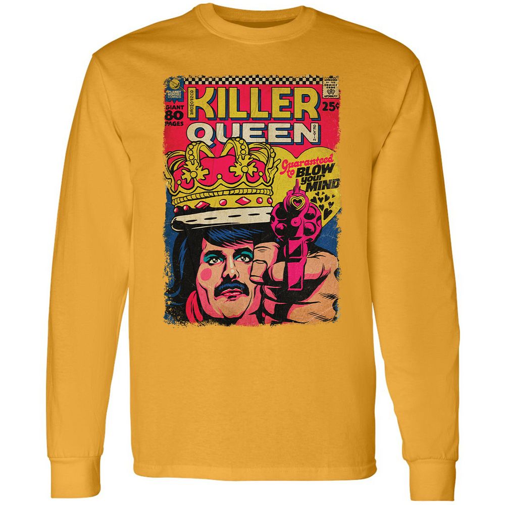 Long Sleeve T-Shirt - TFDAVSZW - Gold - 9