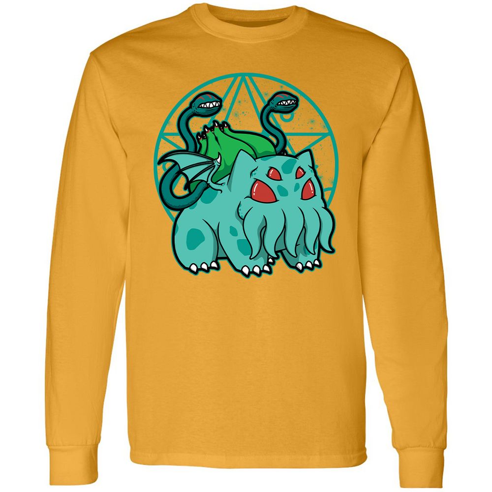 Long Sleeve T-Shirt - UYWCBDU7 - Gold - 9