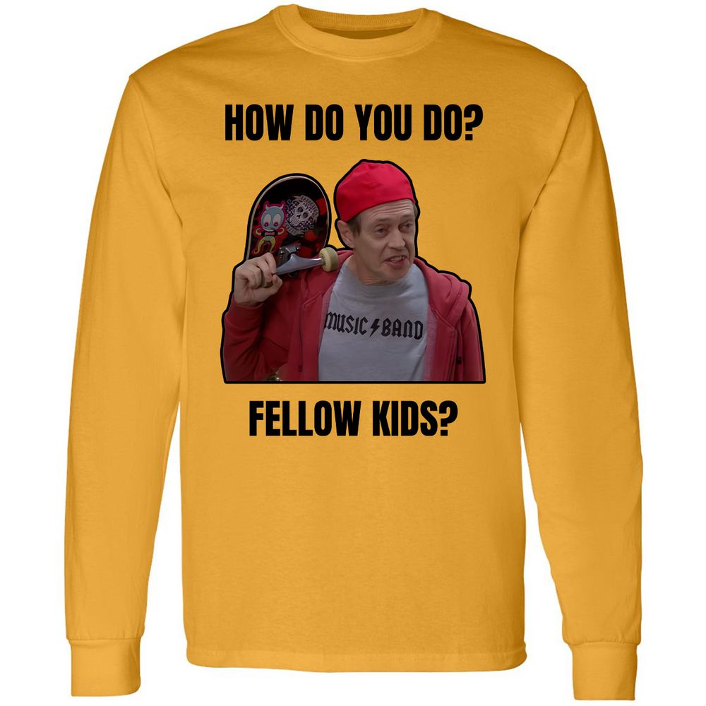 Long Sleeve T-Shirt - PBX3QDB2 - Gold - 9