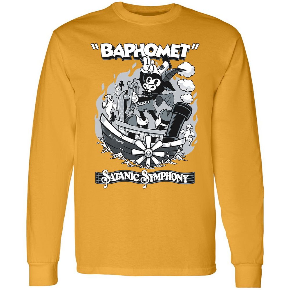 Long Sleeve T-Shirt - EGRQYVXZ - Gold - 9