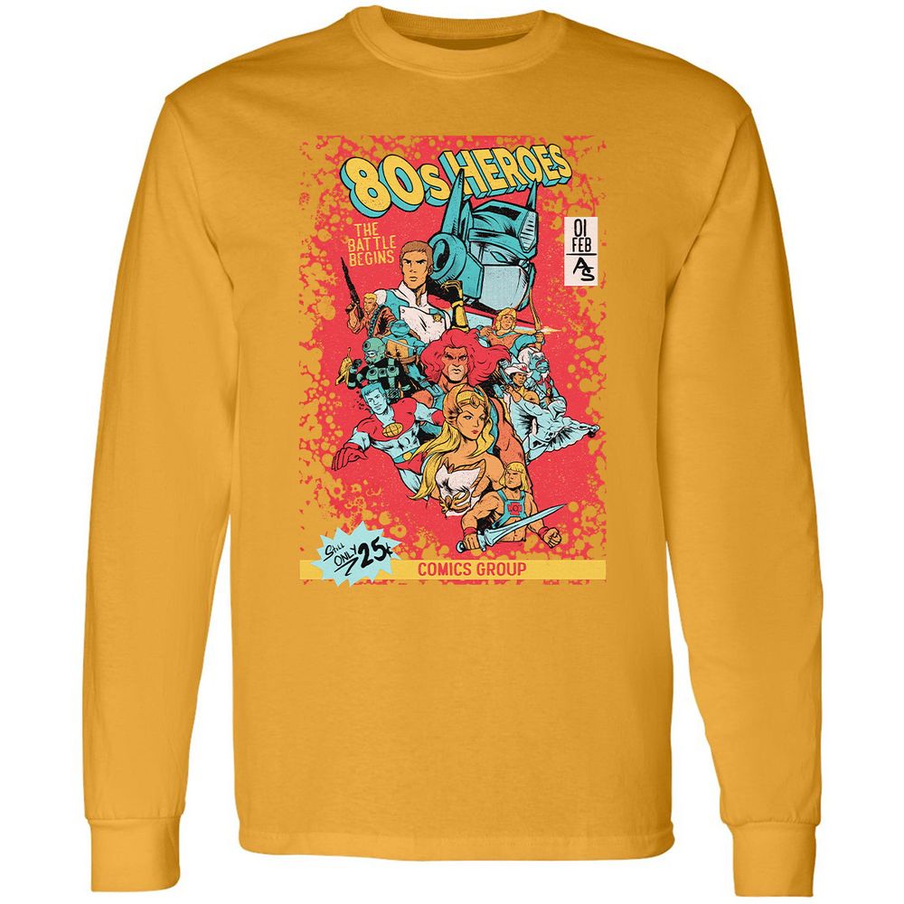 Long Sleeve T-Shirt - 8ZK34V5G - Gold - 9