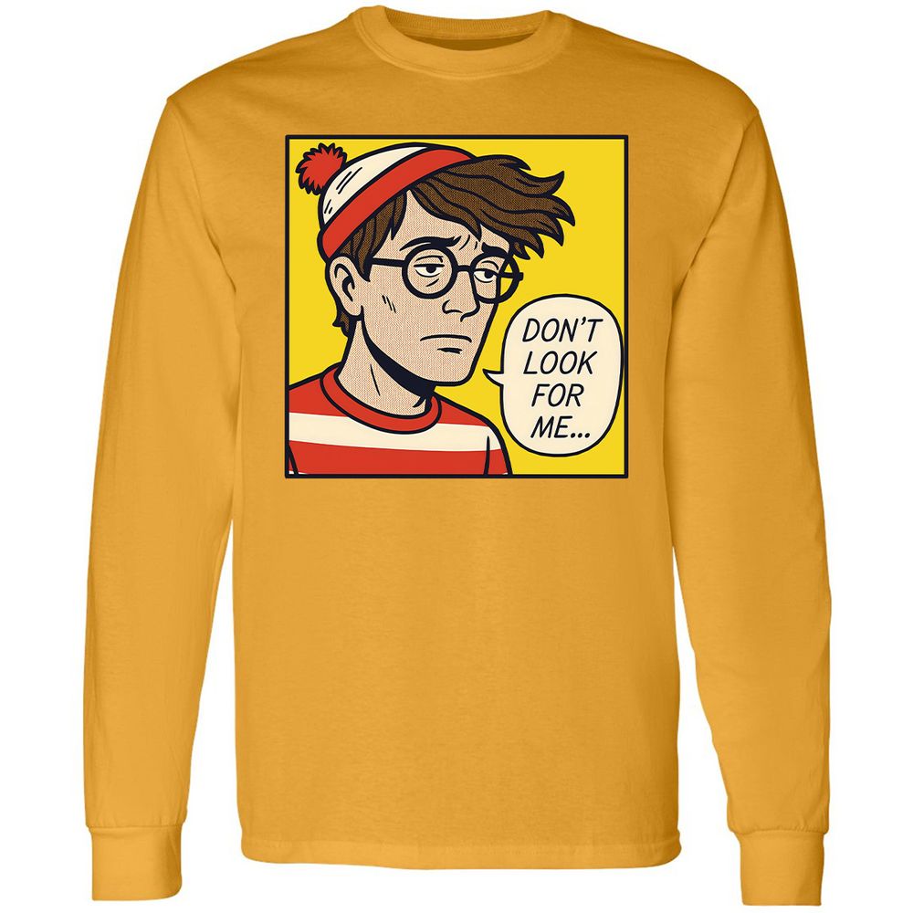 Long Sleeve T-Shirt - NQSVM9PG - Gold - 9