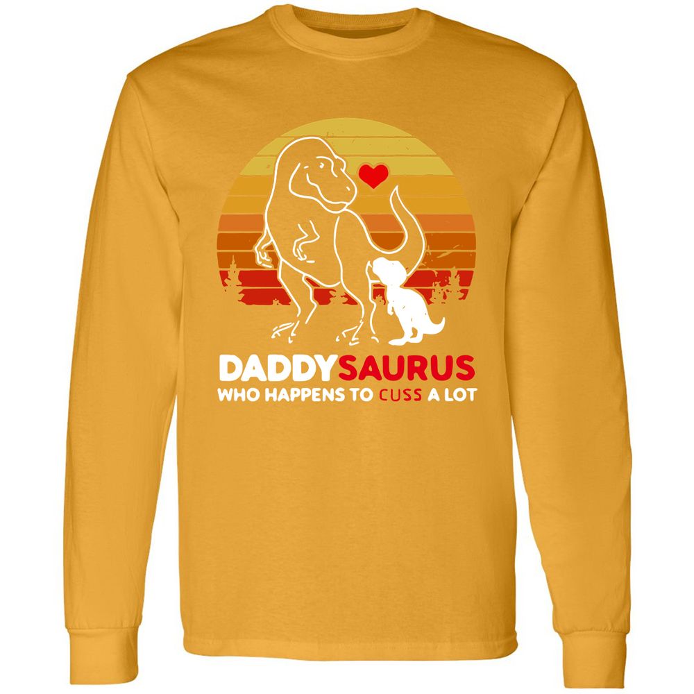 Long Sleeve T-Shirt - 9E4RKSBX - Gold - 9