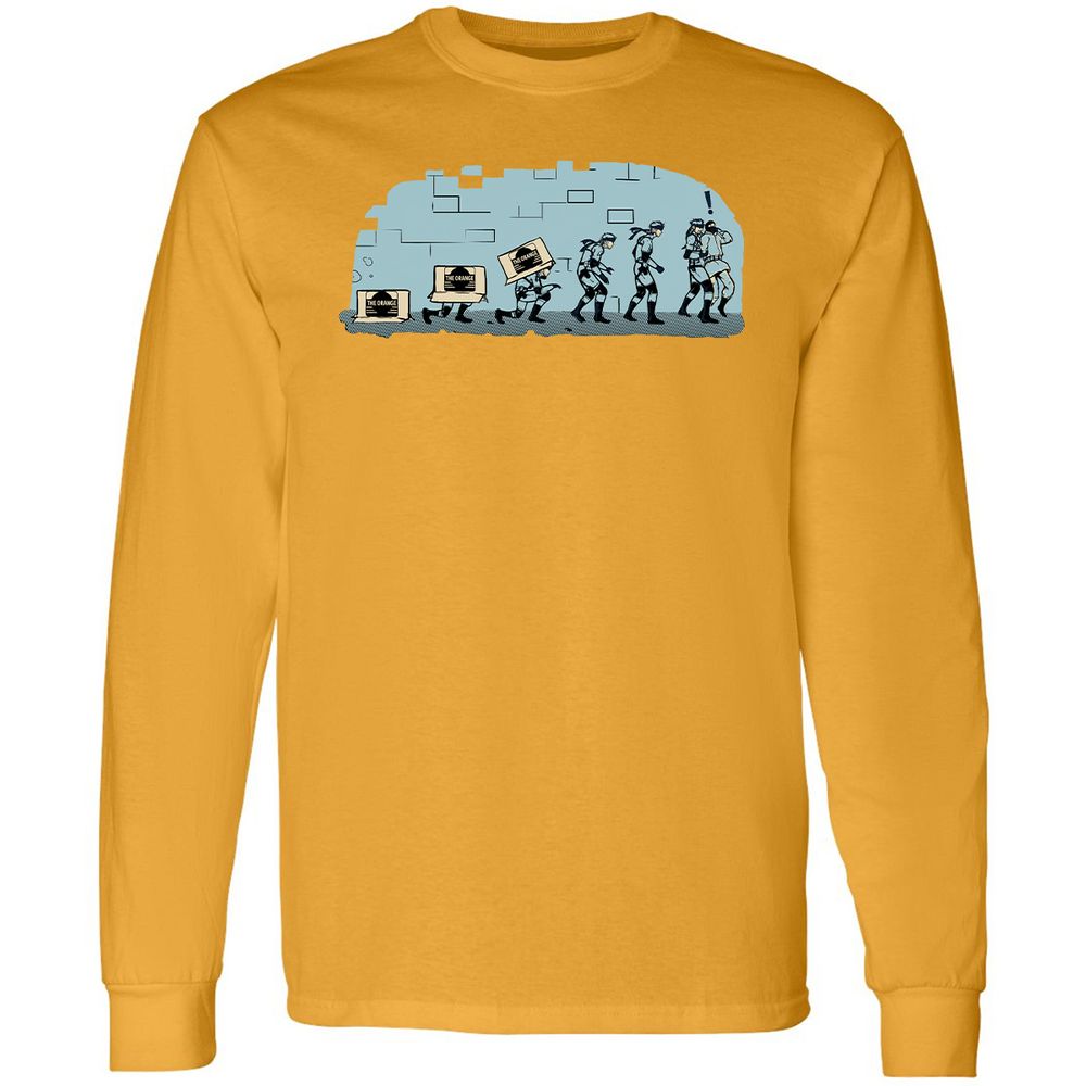 Long Sleeve T-Shirt - QNMARLS7 - Gold - 9